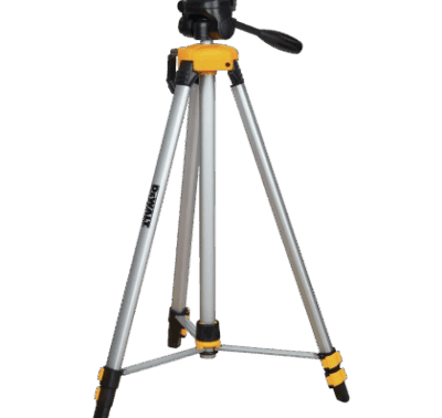 DEWALT Laser Level Tripod, ¼ x 20 Thread Mount, Collapsible Legs, Non-Skid Feet, Carrying Pouch.